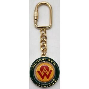 America West Airlines Logo Keychain Enamel Spins